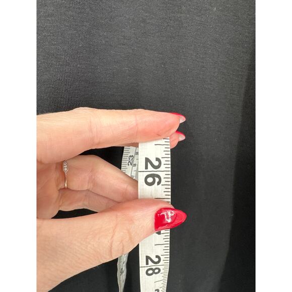 J Jill Top Womens XL Black Pima Crew Neck Long Sleeve Flowy Comfy Classic - Picture 5 of 6